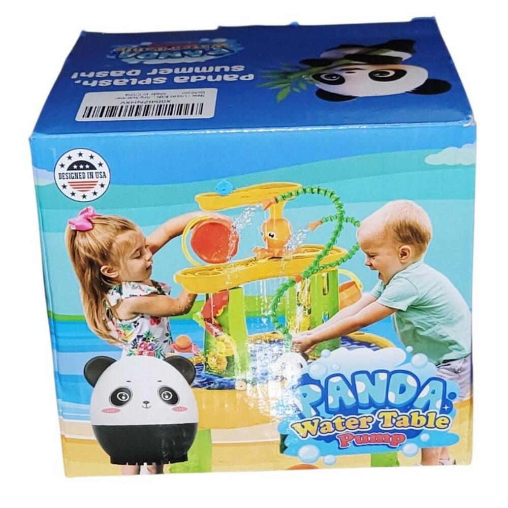 Panda Water Table Pump For Kids Pink Double Tube NEW In Box
